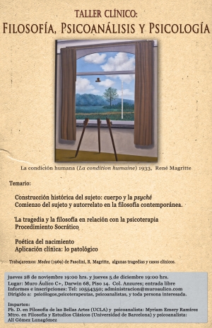 Taller: filosofía, psicoanálisis y psicología